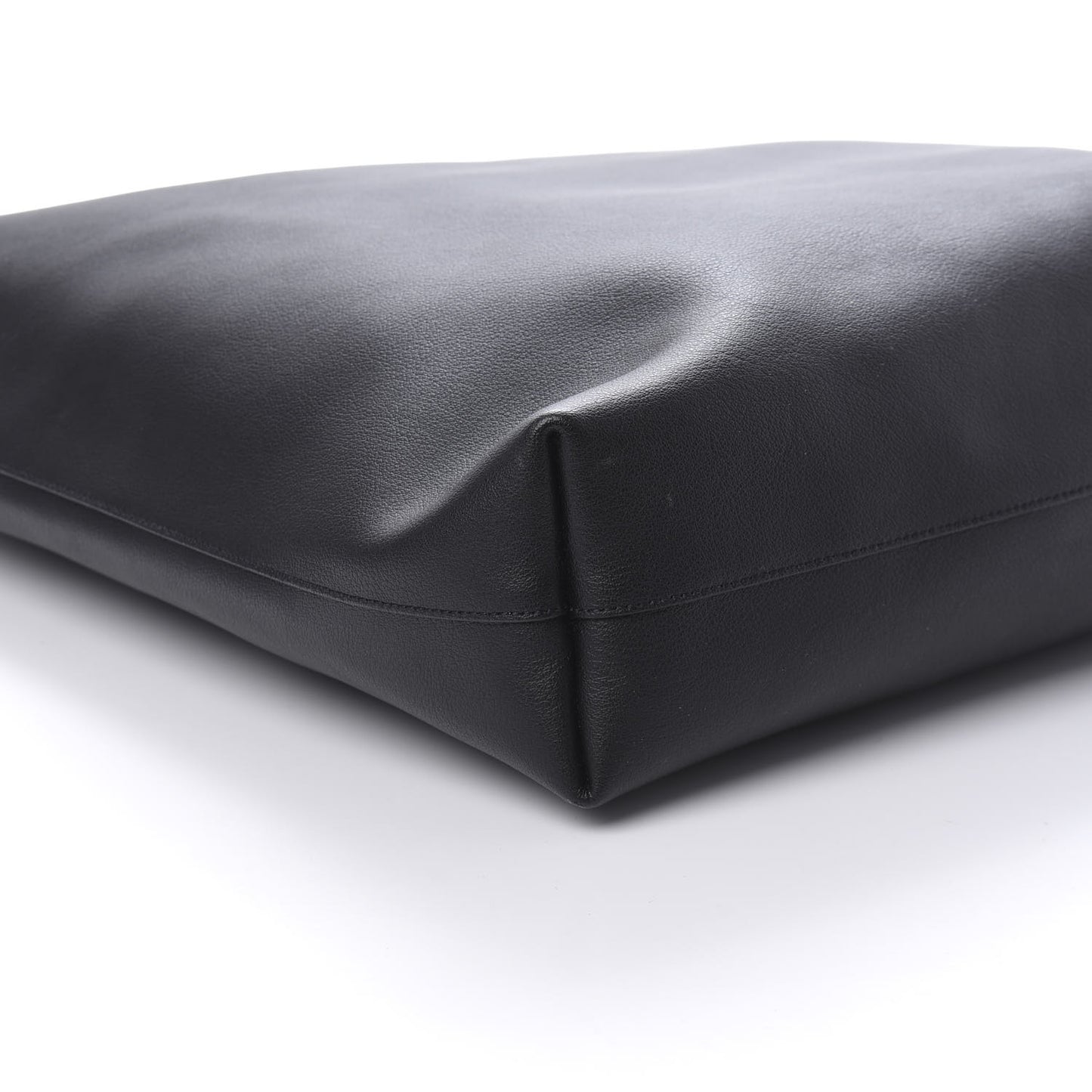 Calfskin Medium Shopping Tote Black