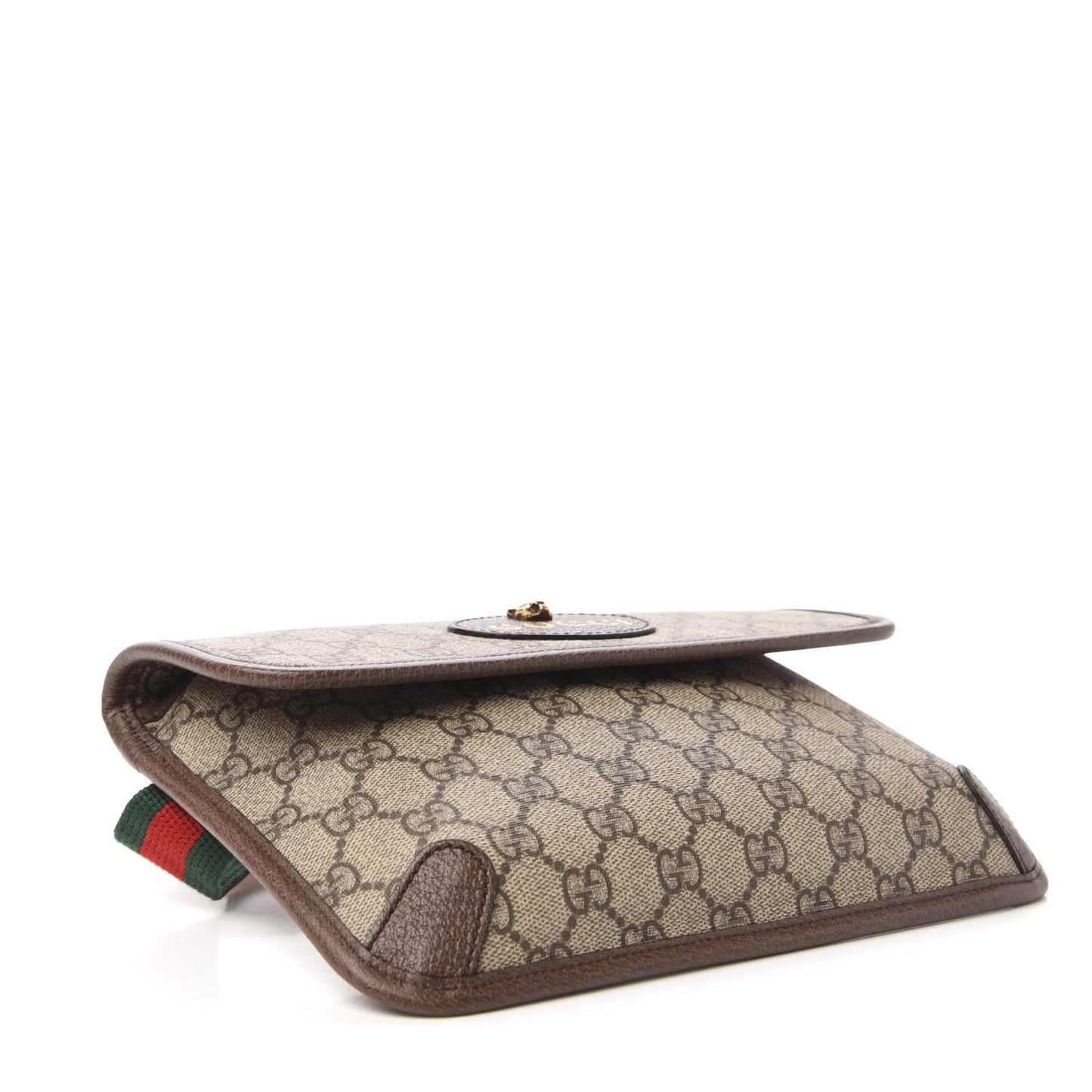 GG Supreme Monogram Neo Vintage Web Belt Bag Brown