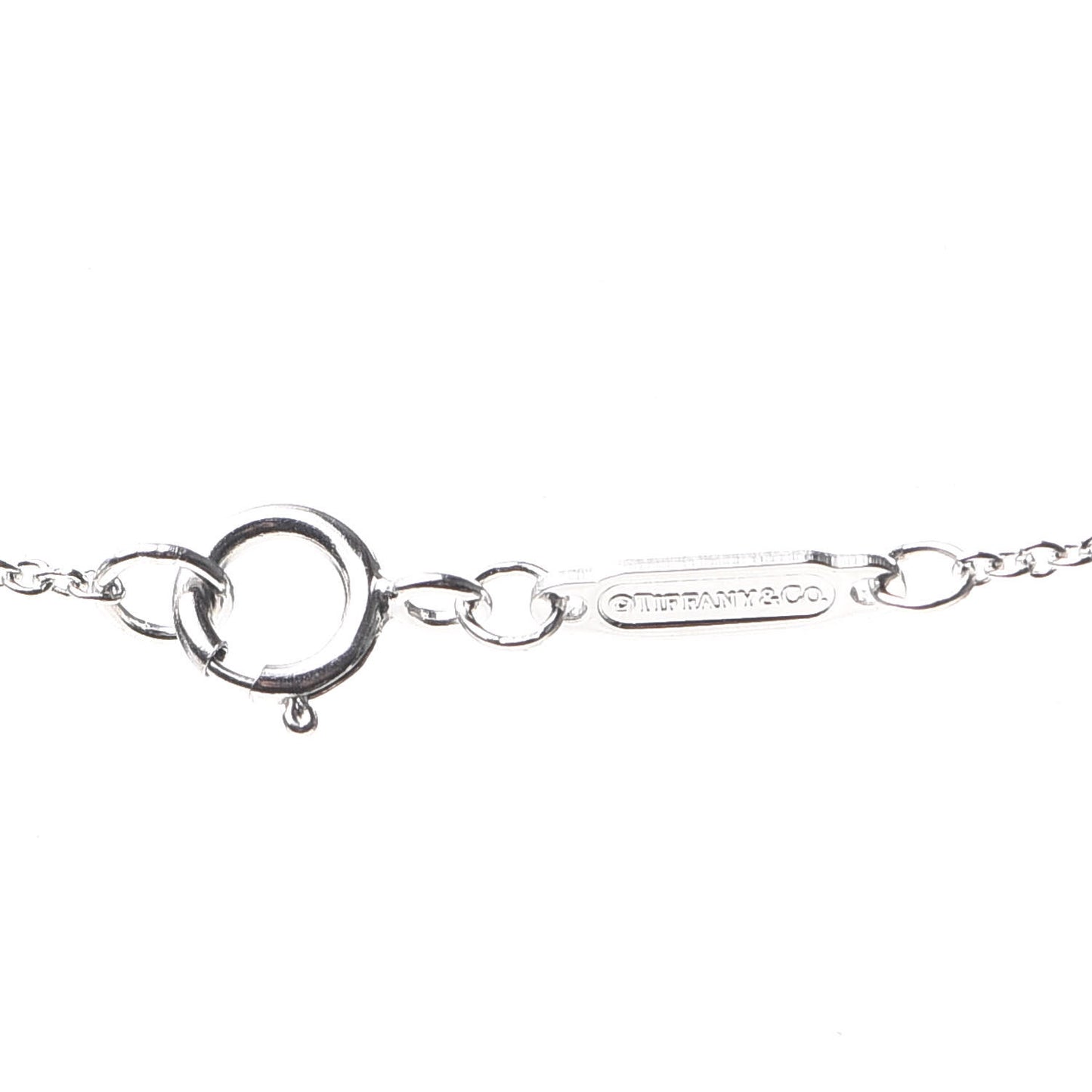 18K White Gold Diamond Small Ampersand Pendant Necklace