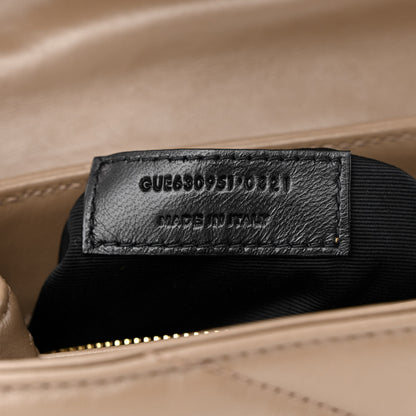 Saint Laurent Calfskin Y Quilted Monogram Toy Loulou Crossbody Bag Taupe 7 of 13