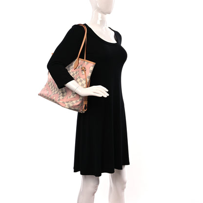 Louis Vuitton Damier Azur Tahitienne Neverfull MM 2 of 9