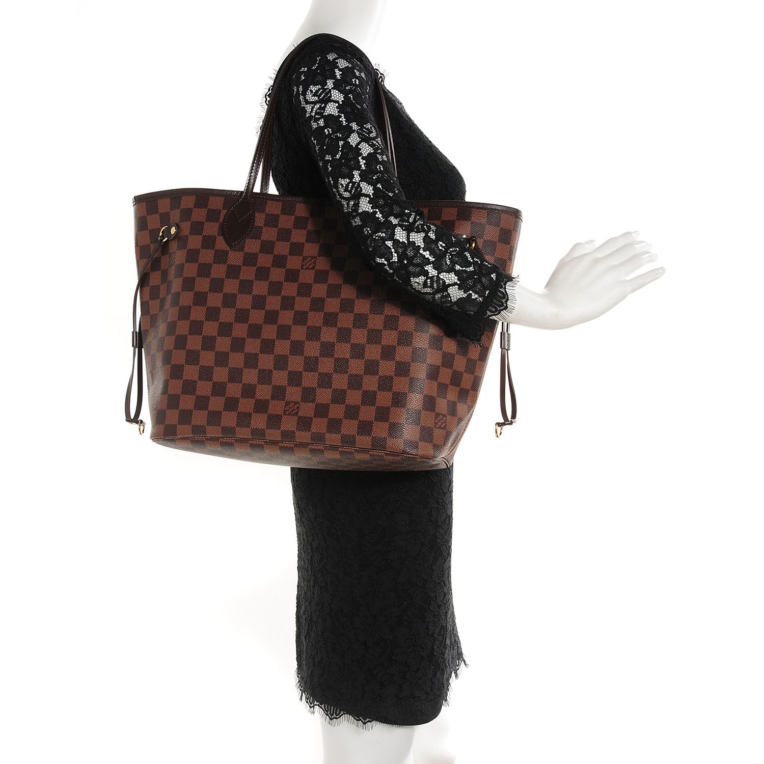 Louis Vuitton Damier Ebene Neverfull MM 2 of 8