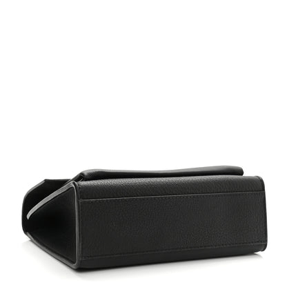 Louis Vuitton Soft Calfskin Mylockme Chain Bag BB Black 4 of 12