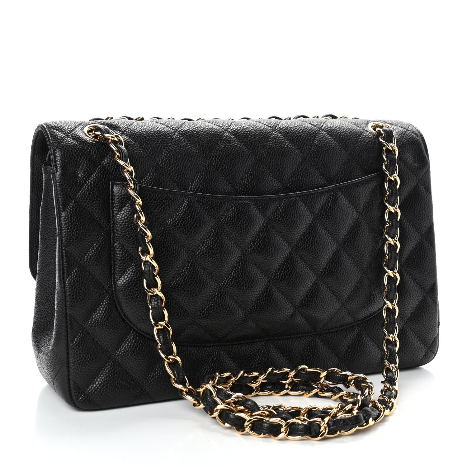 Chanel Caviar Quilted Jumbo Double Flap Black 2 of 4