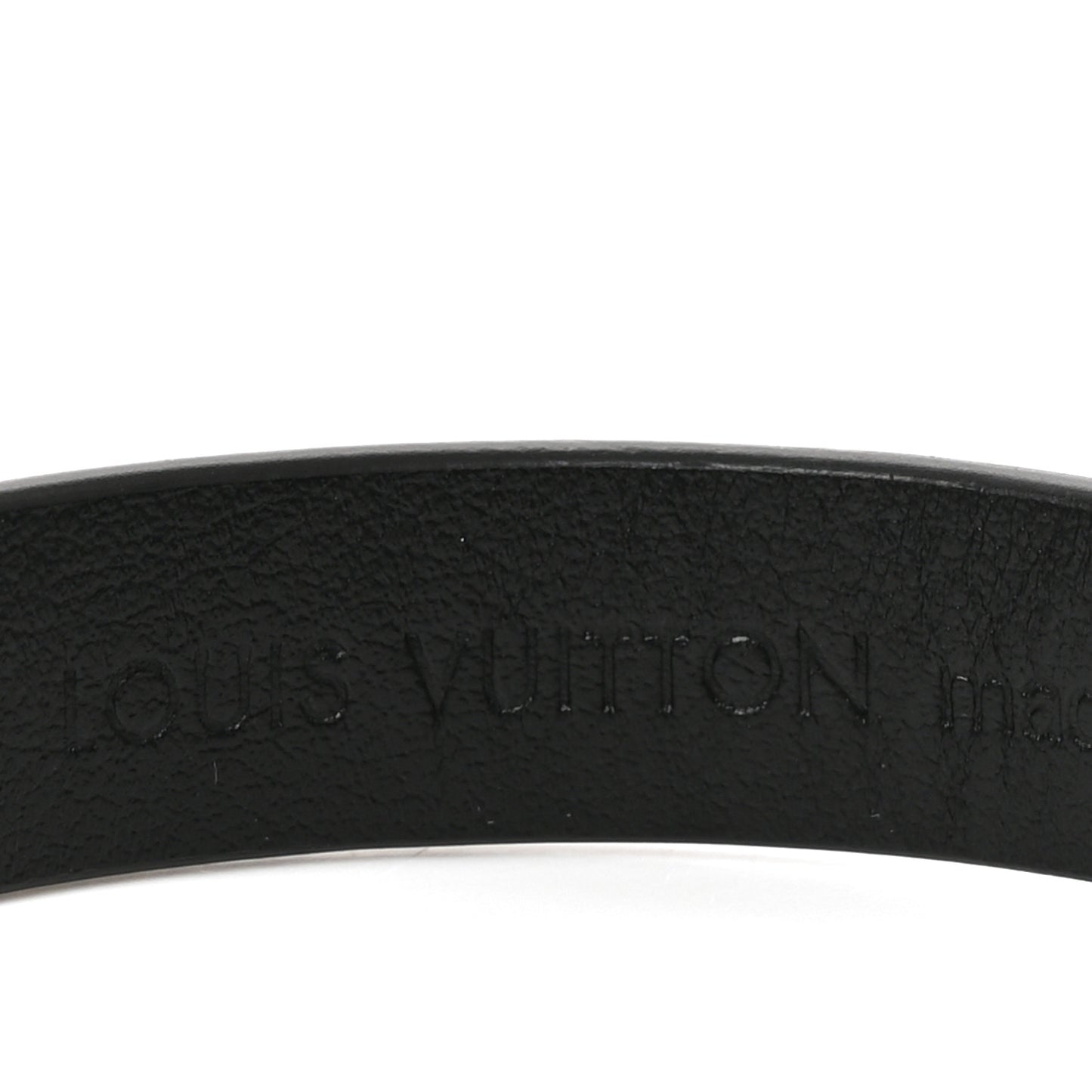 Calfskin LV Skyline Bracelet 19 Black