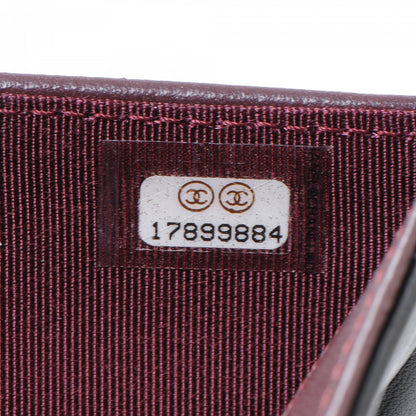 Chanel Lambskin Quilted Large Flap Wallet Black 7 of 8
