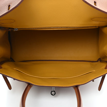 Hermes Togo Swift Officier Birkin 30 Gold Ambre 4 of 10