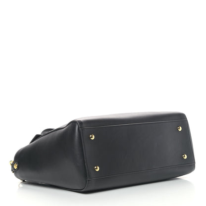 Versace Calfskin Medusa Coin Tote Black 3 of 4