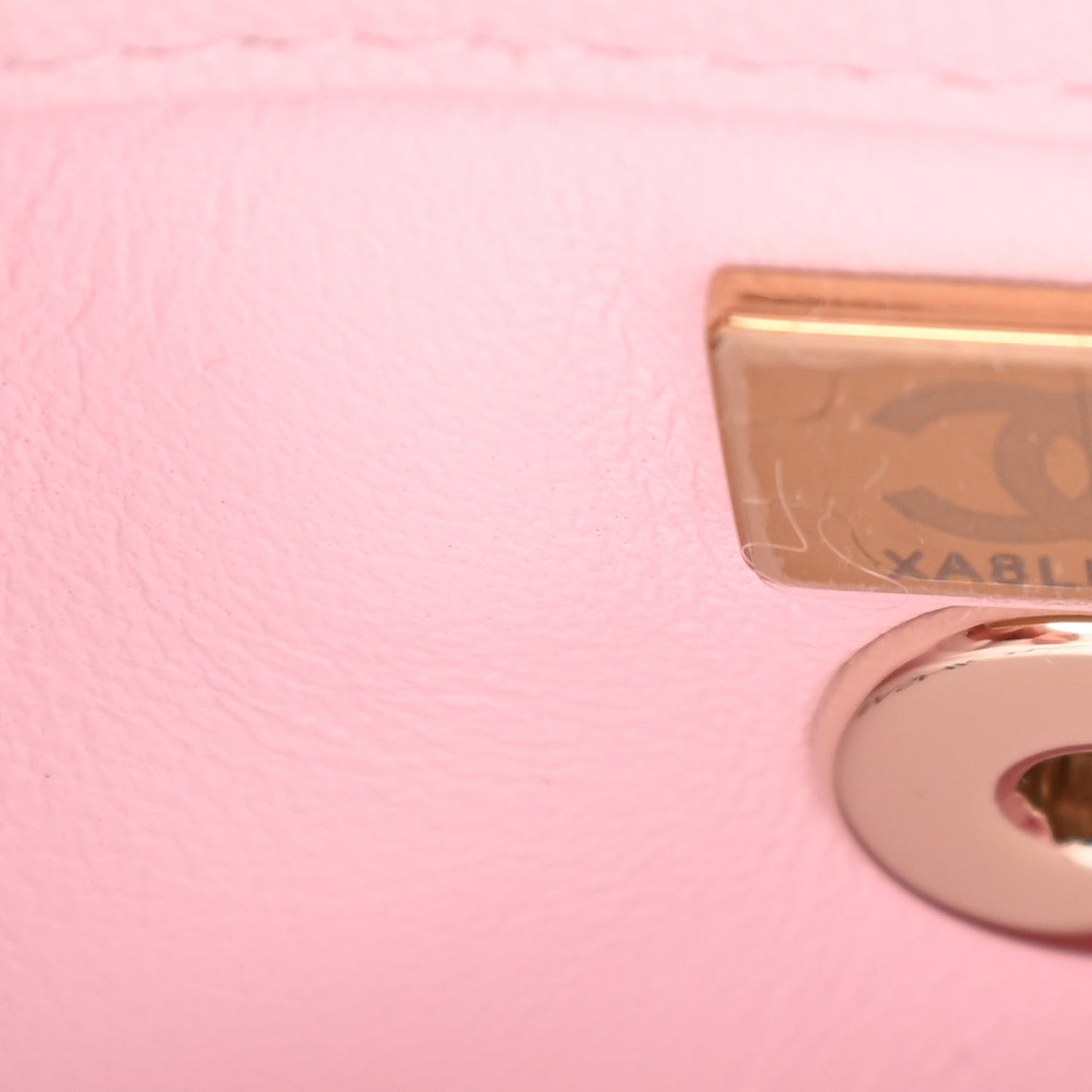 Caviar Quilted Mini Coco Handle Flap Light Pink