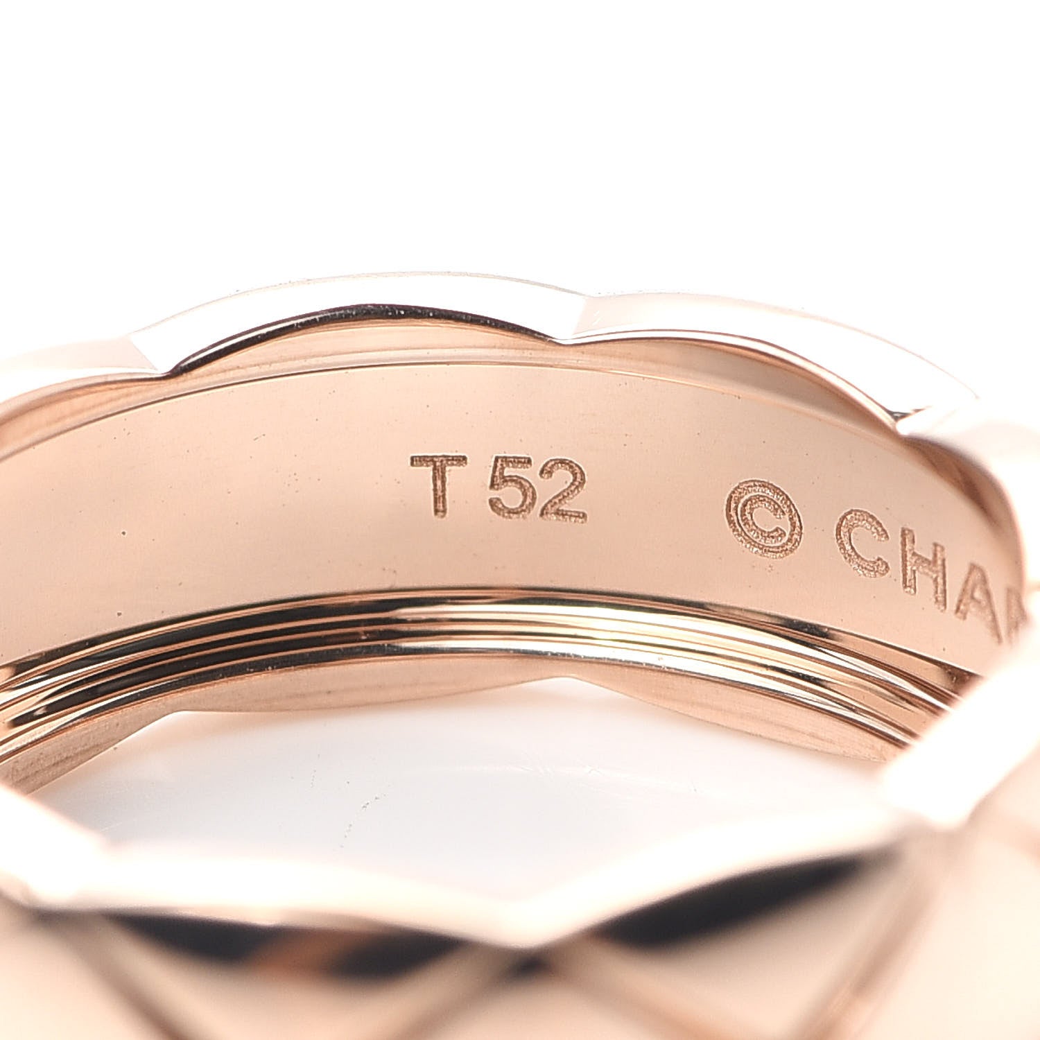 Chanel 18K Beige Gold Small Coco Crush Ring 52 6 6 of 7