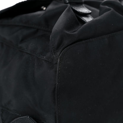 Prada Tessuto Nylon Saffiano Medium Backpack Black 8 of 24