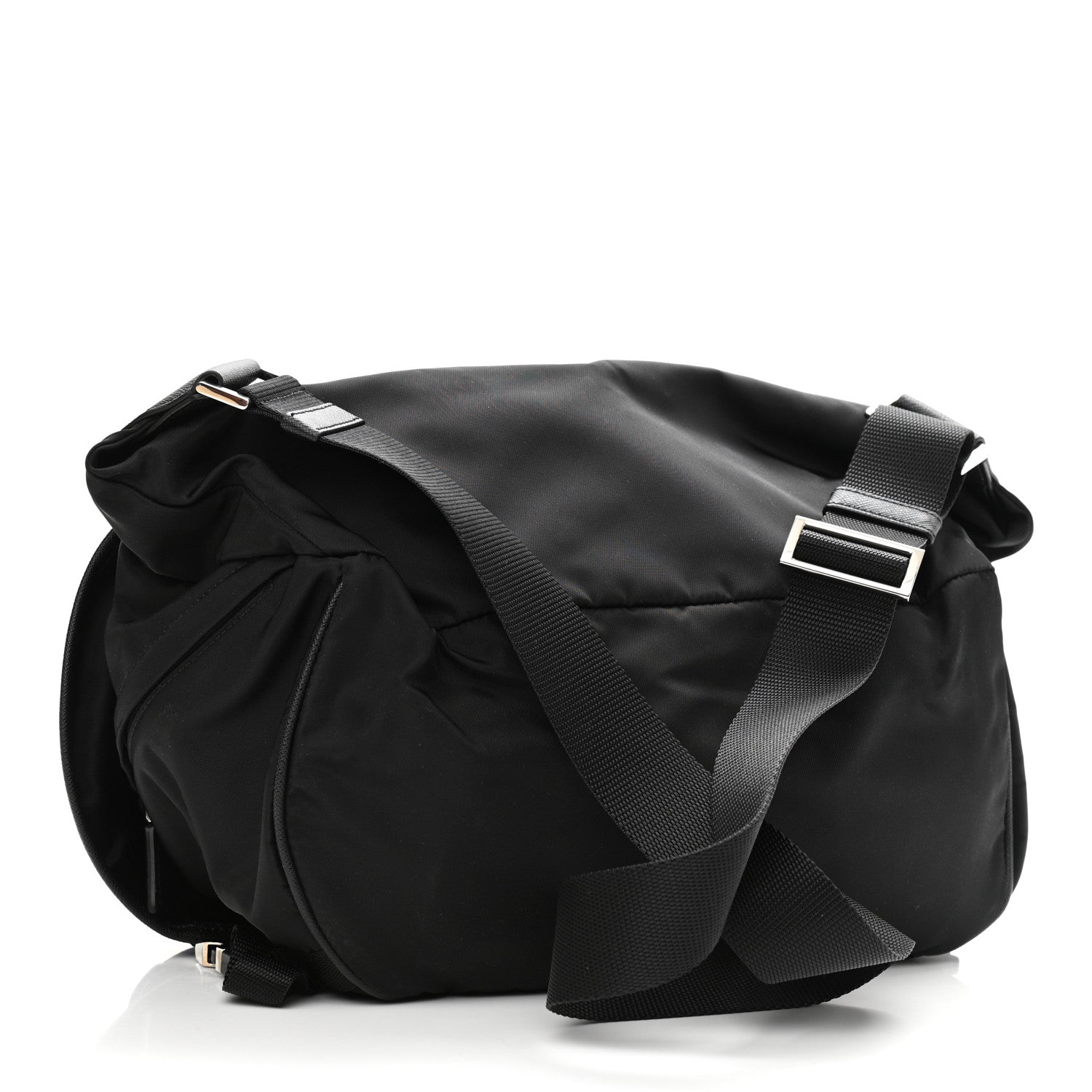 Prada Nylon Tessuto Montagna Messenger Bag Black 3 of 10