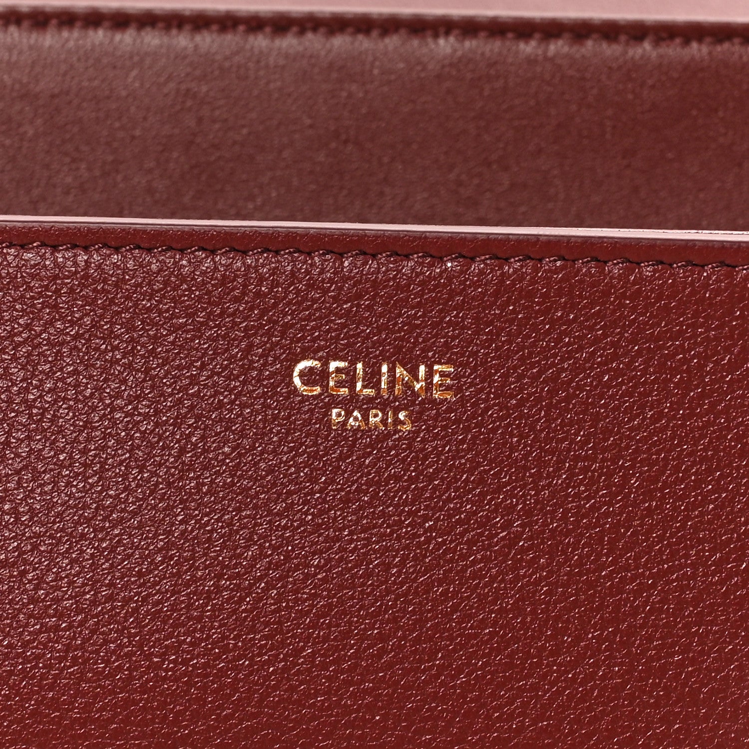 Celine Supple Grained Calfskin Medium Nino Light Burgundy 6 of 10