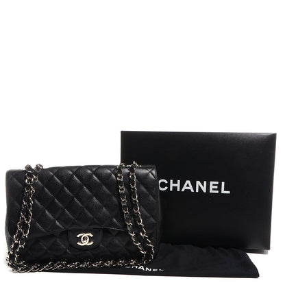 Chanel Caviar Jumbo Single Flap Black 5 of 9