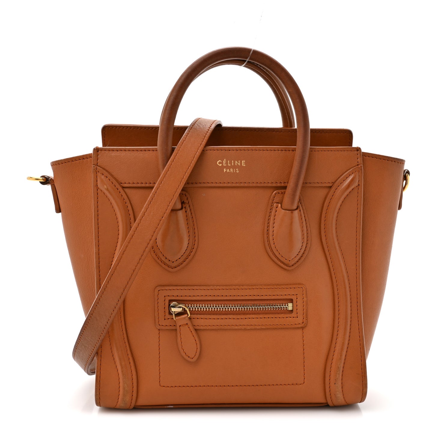 Smooth Calfskin Nano Luggage Light Copper