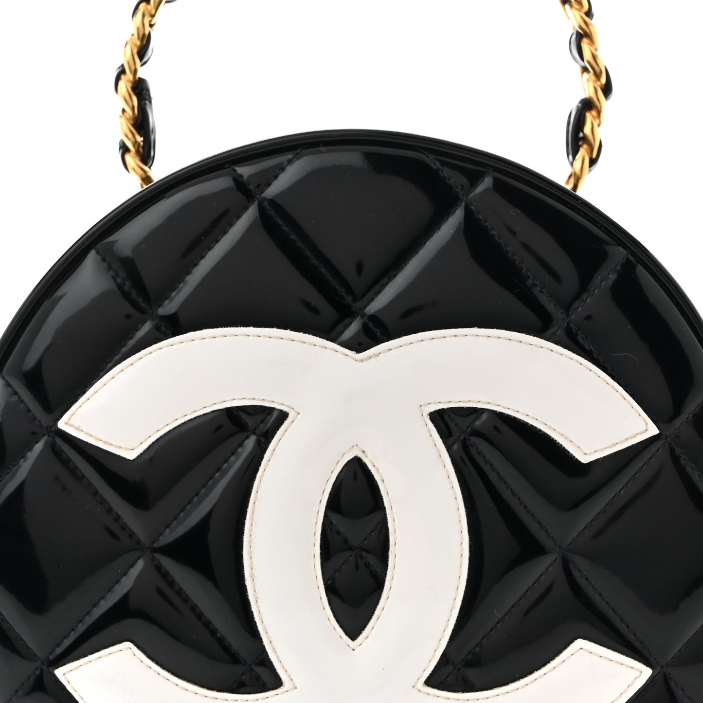 Patent CC Round Vanity Case Black