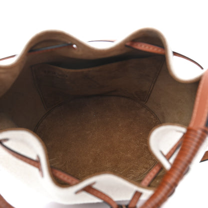 Loewe Canvas Calfskin Small Balloon Bag Ecru Tan 4 of 4