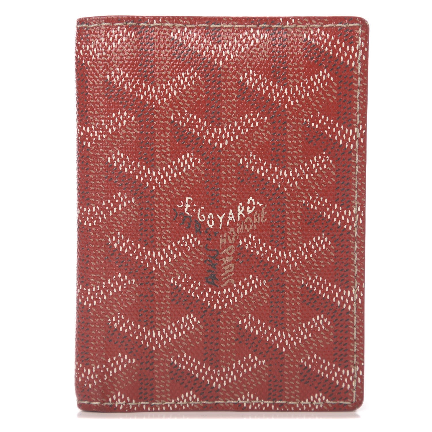 Goyard Goyardine Saint Marc Card Holder Red 1 of 6