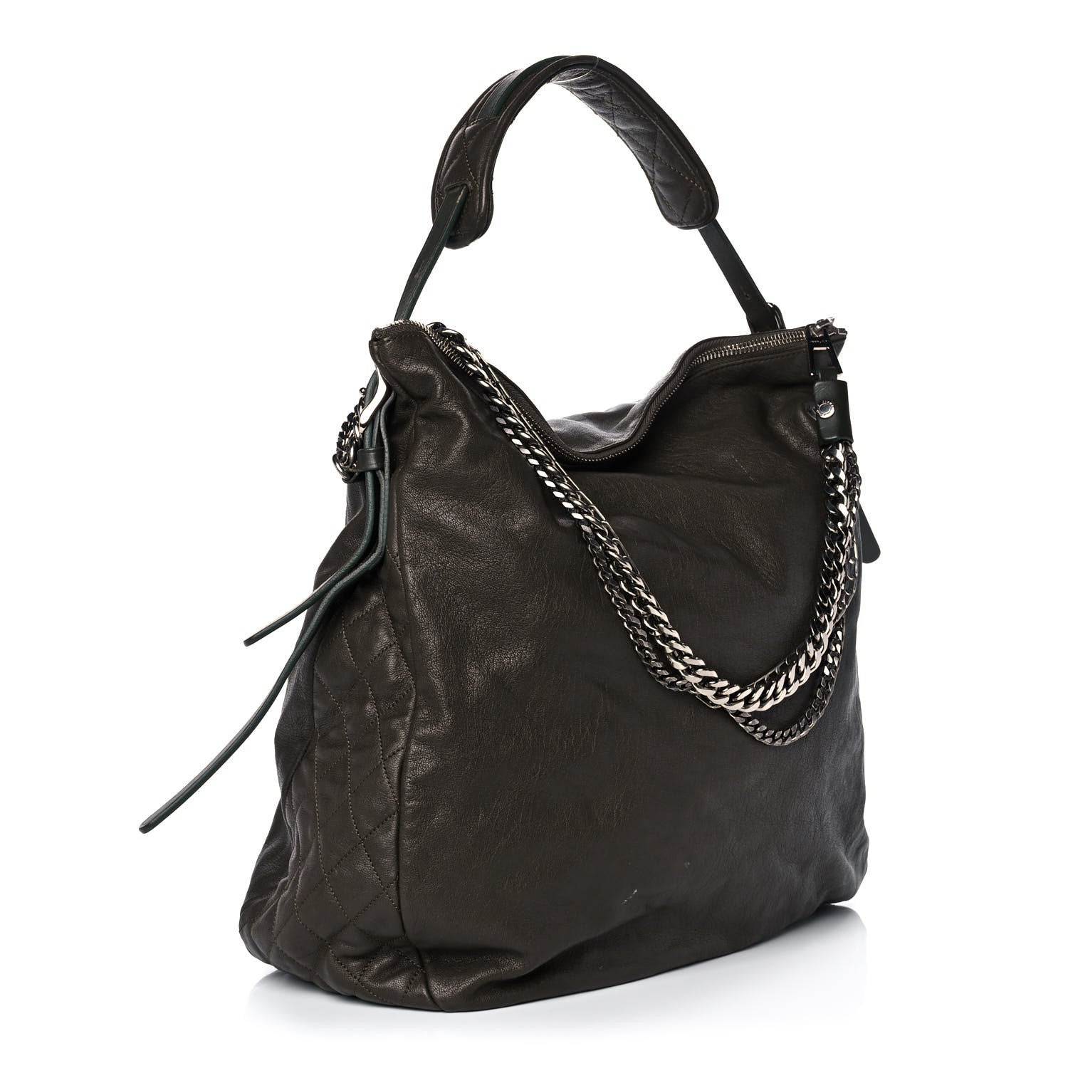 Jimmy Choo Lambskin Biker Hobo 3 of 15
