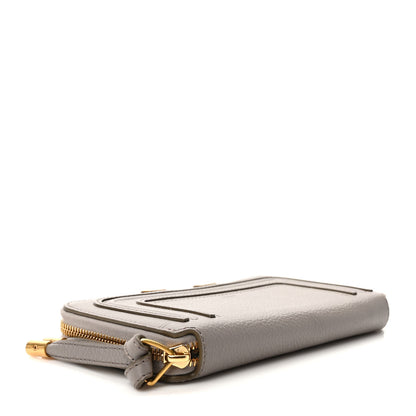 Chloe Calfskin Marcie Long Zip Around Wallet Cashmere Grey 4 of 7