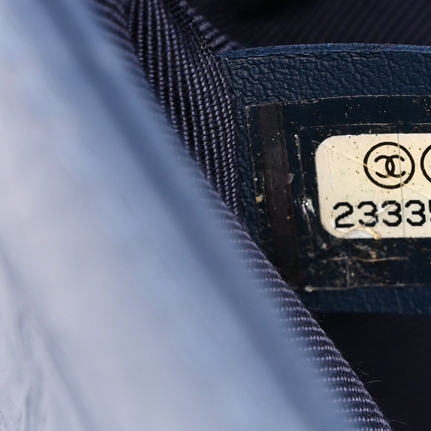 Aged Calfskin Quilted Small Jacket Boy Flap Navy
