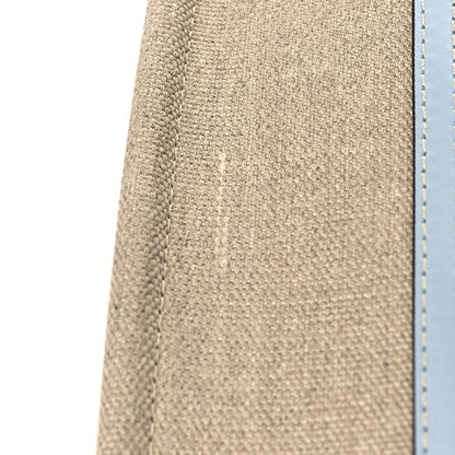 Chloe Linen Calfskin Medium Woody Ribbon Tote White Light Blue 9 of 10