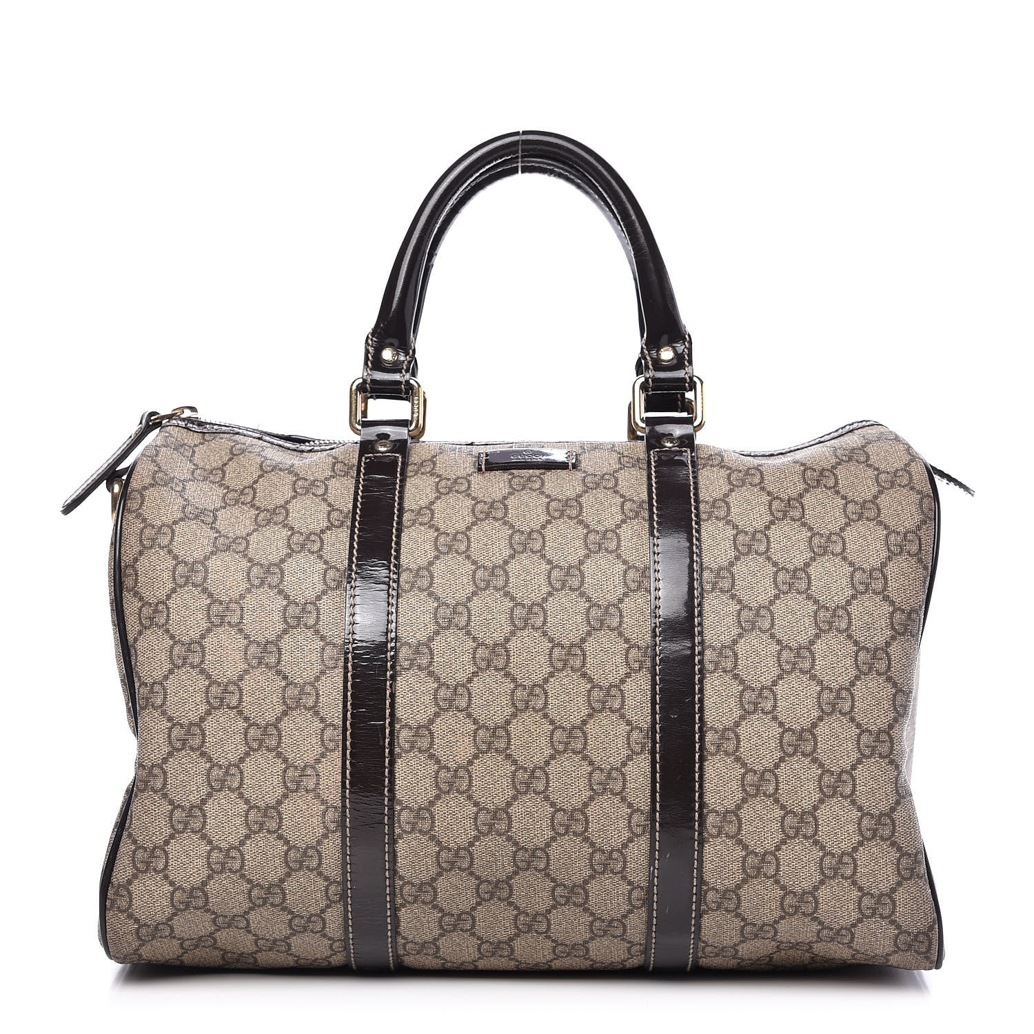 Gucci GG Plus Monogram Medium Joy Boston Dark Brown 1 of 14