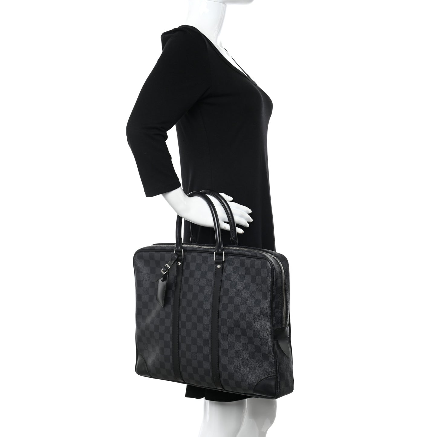 Damier Graphite Porte-Documents Voyage