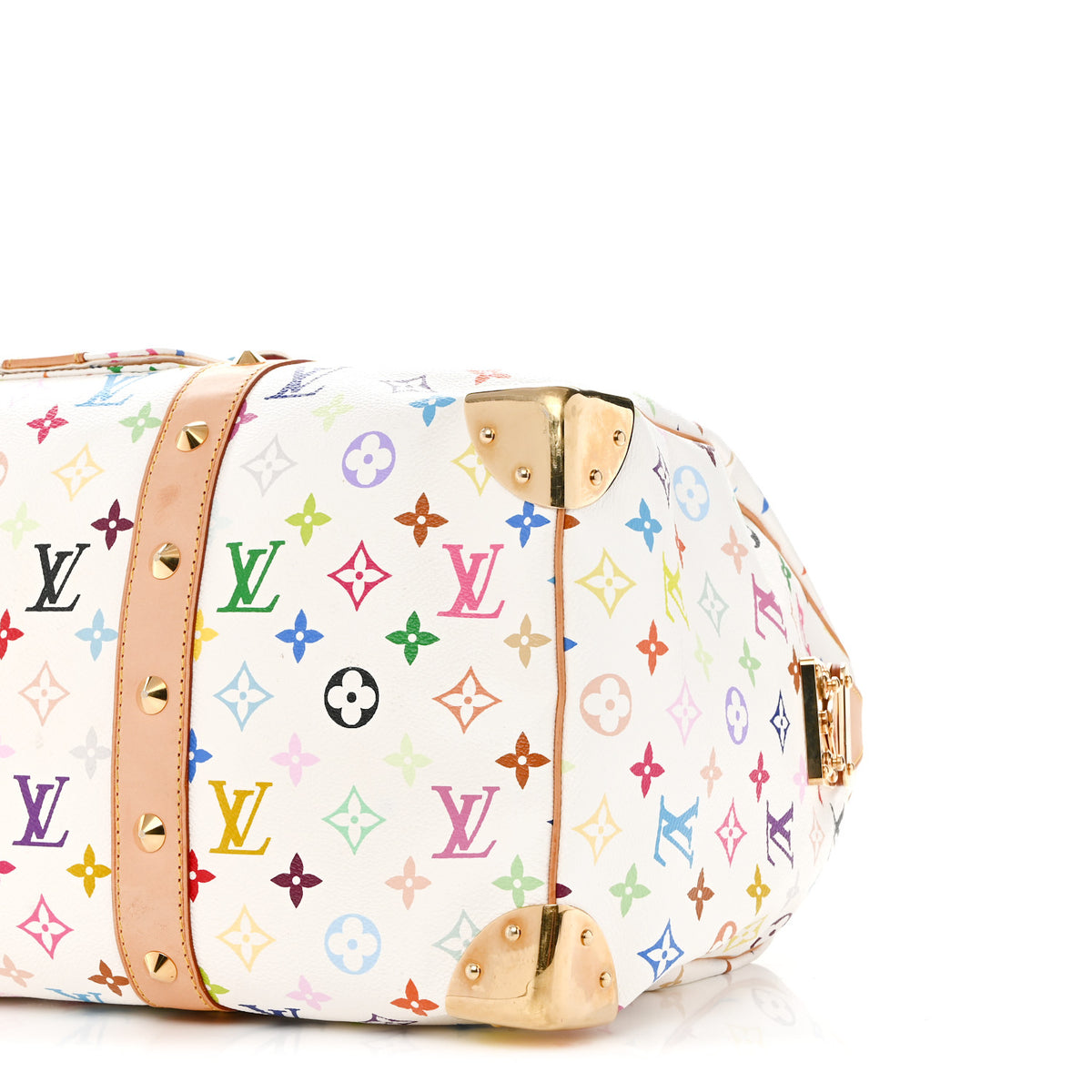 Louis Vuitton Monogram Multicolor Keepall 45 White 9 of 12