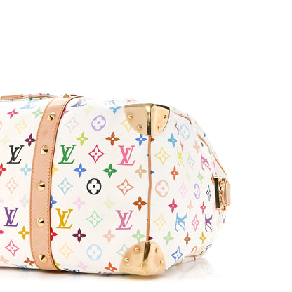 Louis Vuitton Monogram Multicolor Keepall 45 White 9 of 12