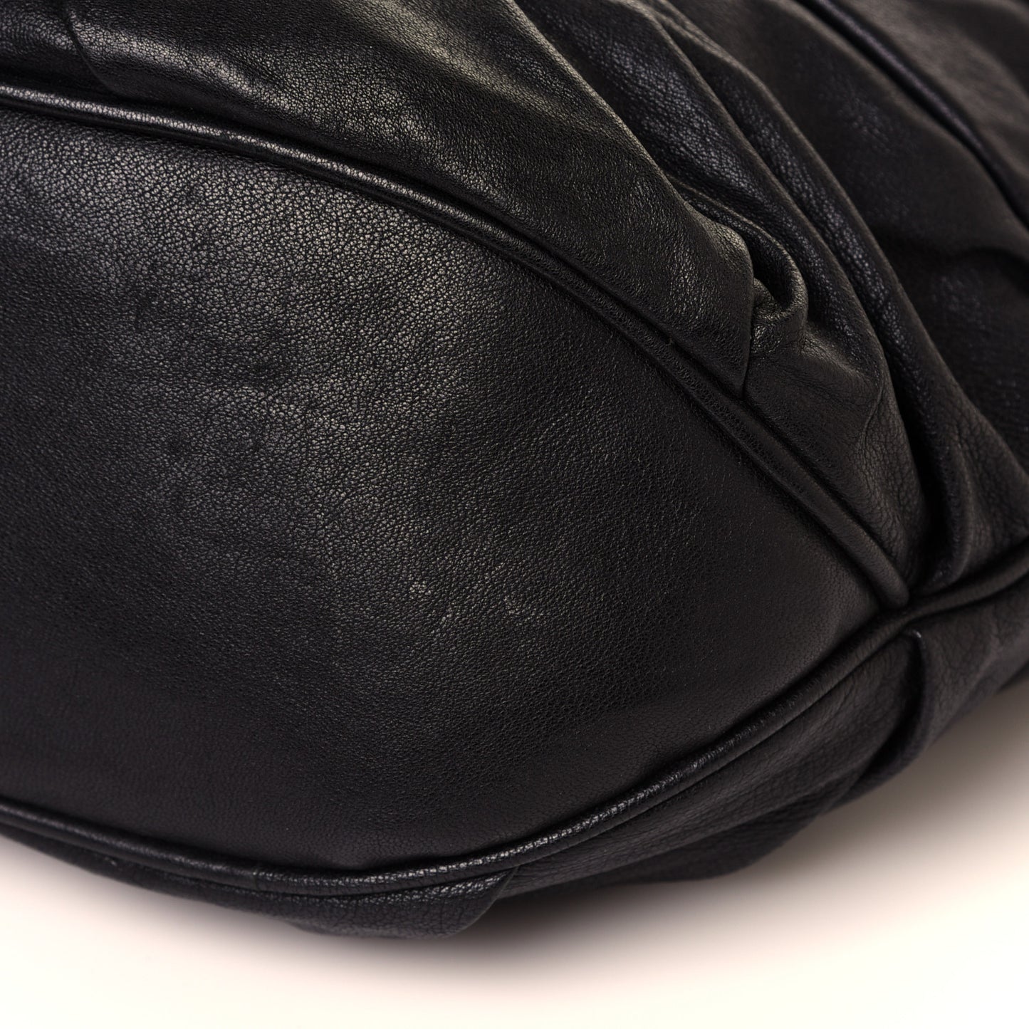 Lambskin Maggie Soft Knot Hobo Black