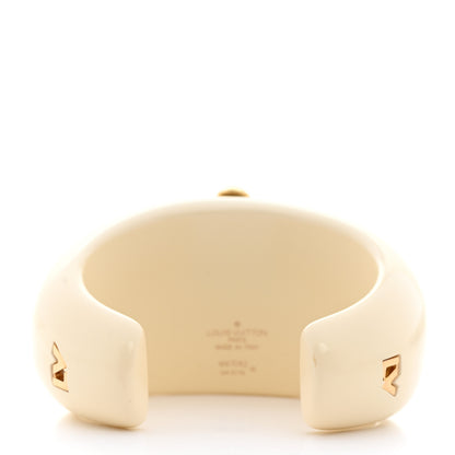 Louis Vuitton Resin Crystal Over The Rainbow Cuff M White 3 of 4