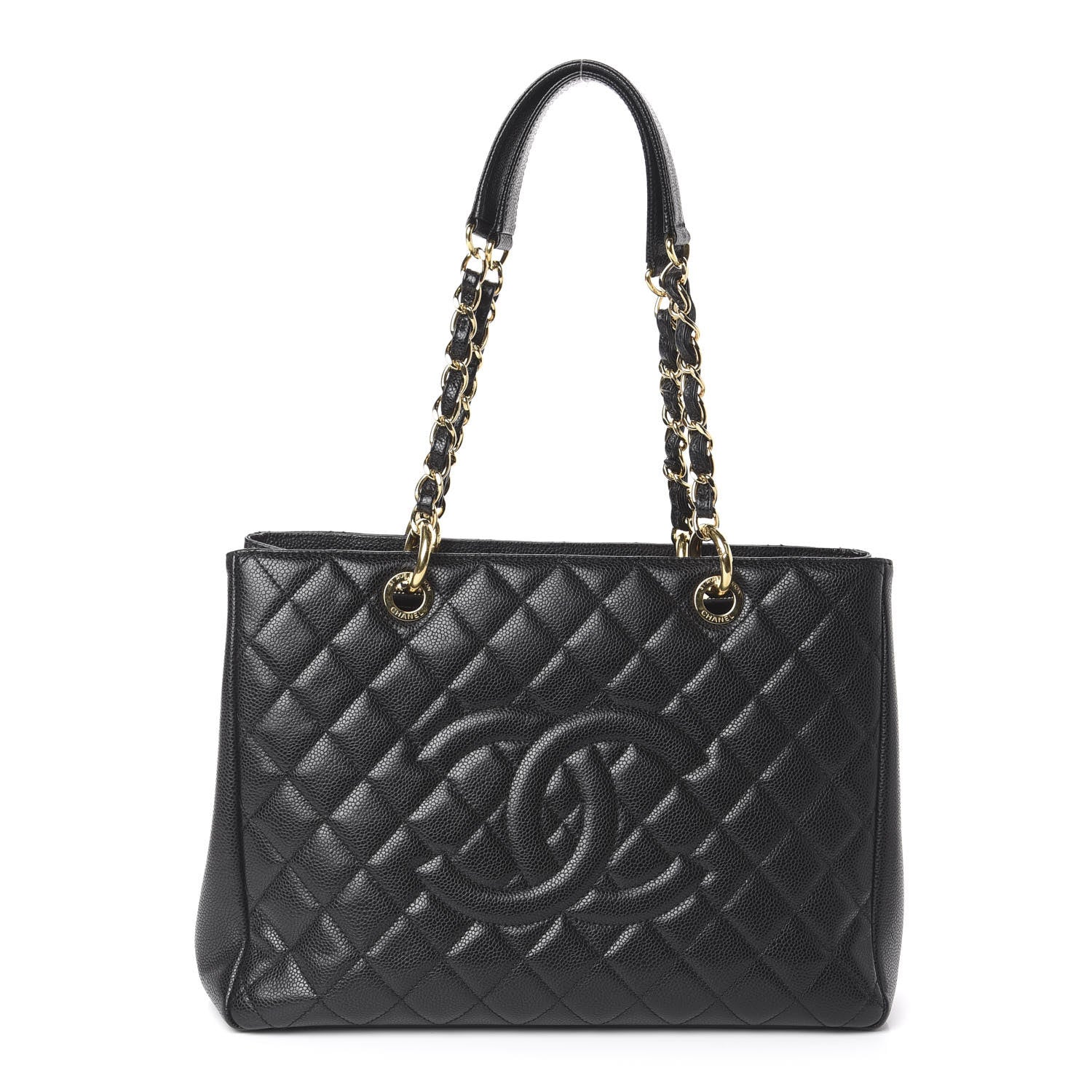Chanel Caviar Quilted Grand Shopping Tote GST Black 1 of 9