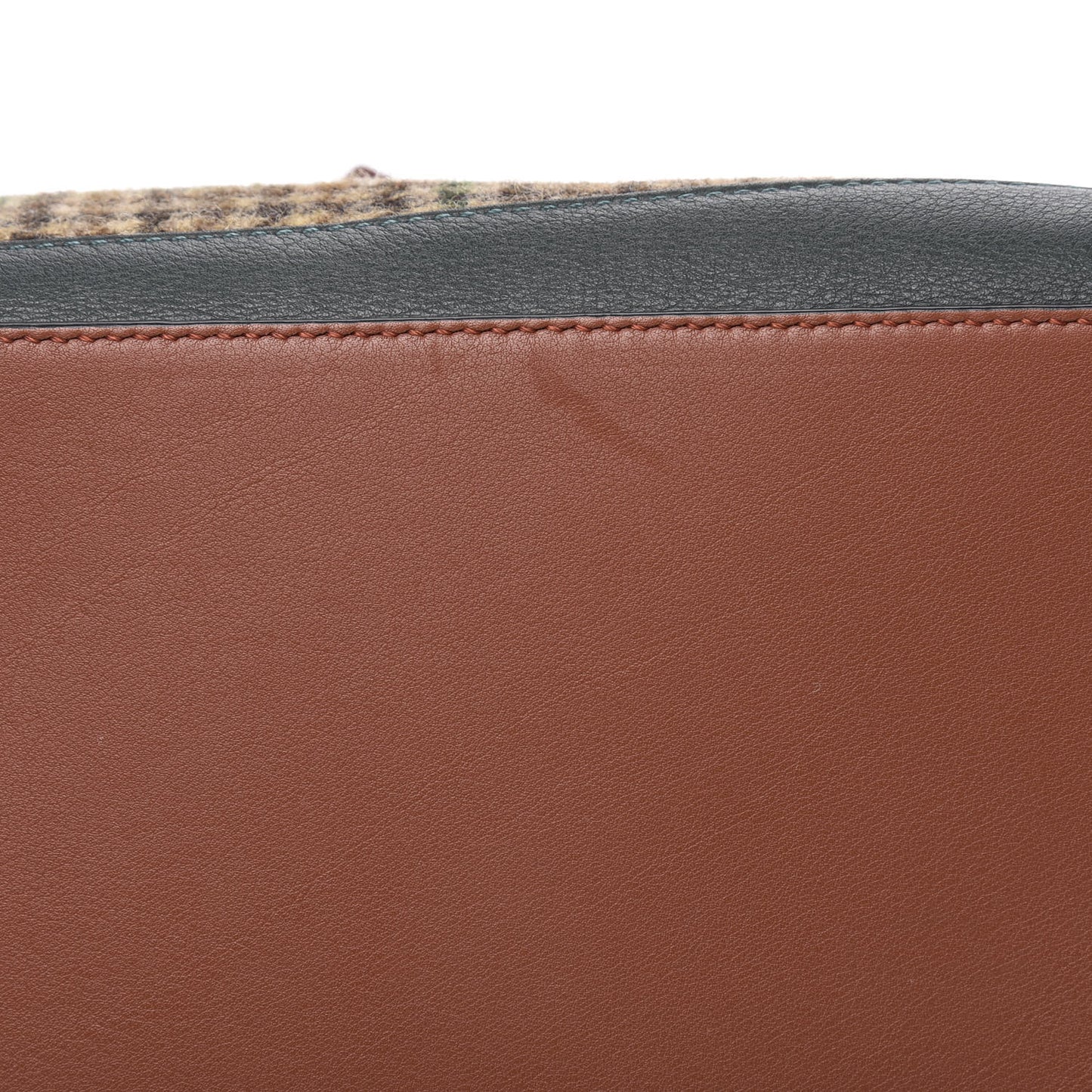 Tweed Calfskin Medium Puzzle Bag Emerald