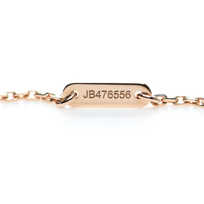 Van Cleef & Arpels 18K Rose Gold Carnelian Sweet Alhambra Pendant Necklace 4 of 6