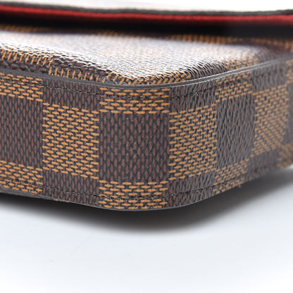 Louis Vuitton Damier Ebene Pochette Felicie Chain Wallet 14 of 14