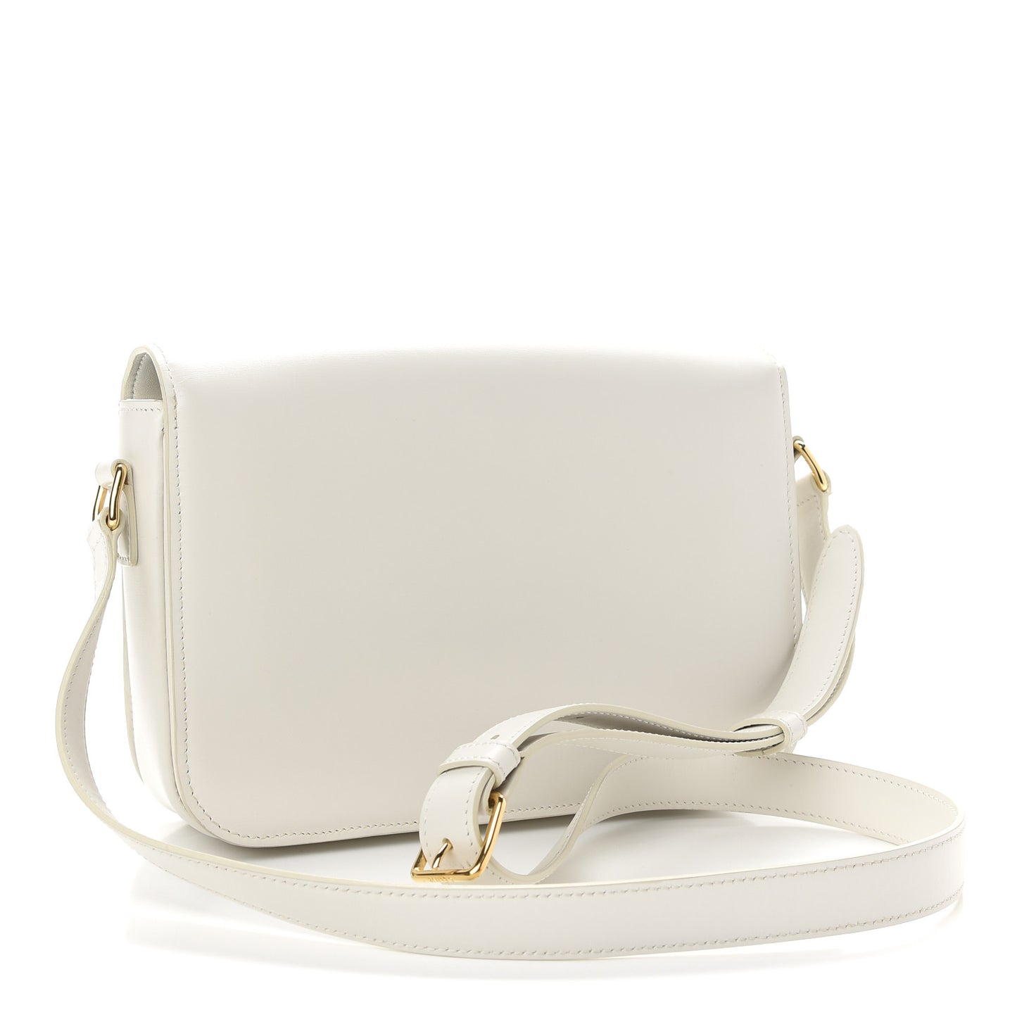 Shiny Calfskin Medium Triomphe White