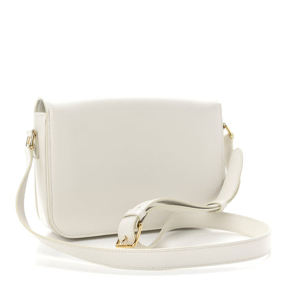 Celine Shiny Calfskin Medium Triomphe White 3 of 11