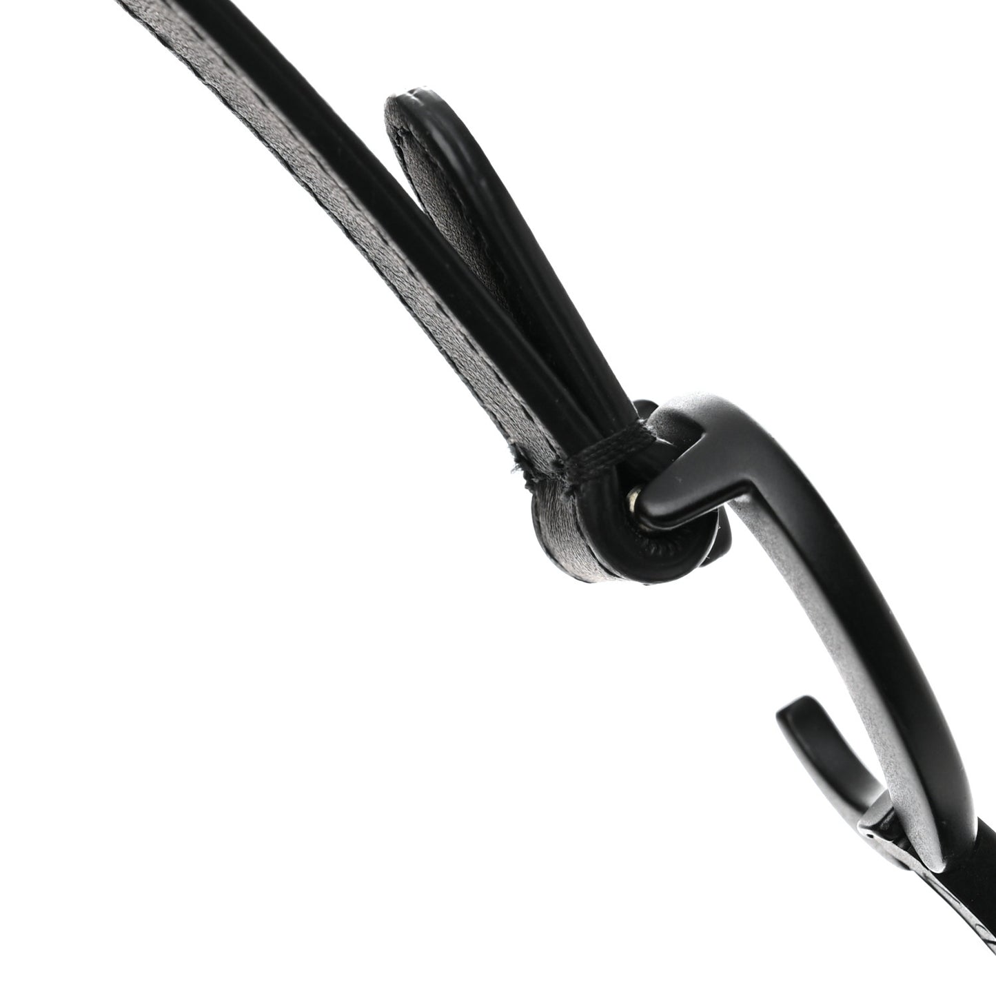 Ultra Matte Calfskin Mini Saddle Bag Black