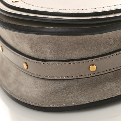 Chloe Calfskin Suede Small Nile Bracelet Bag Motty Grey 9 of 10