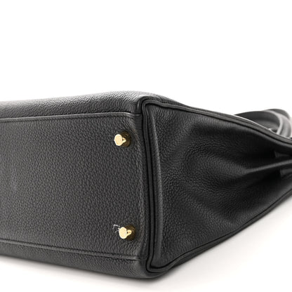 Hermes Togo Kelly Retourne 32 Black 10 of 10