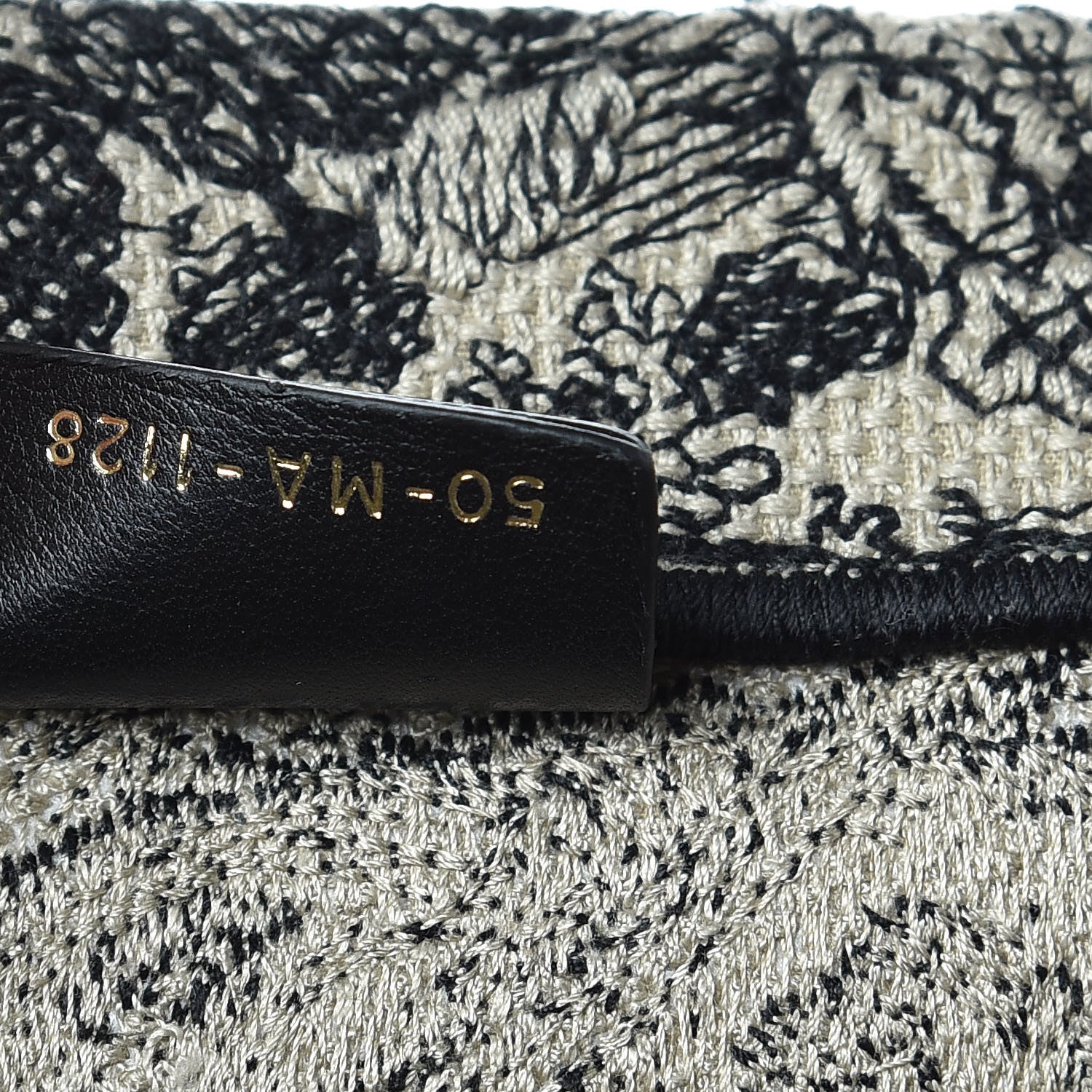 Christian Dior Canvas Embroidered Large Dioriviera Toile De Jouy Book Tote Black 7 of 12