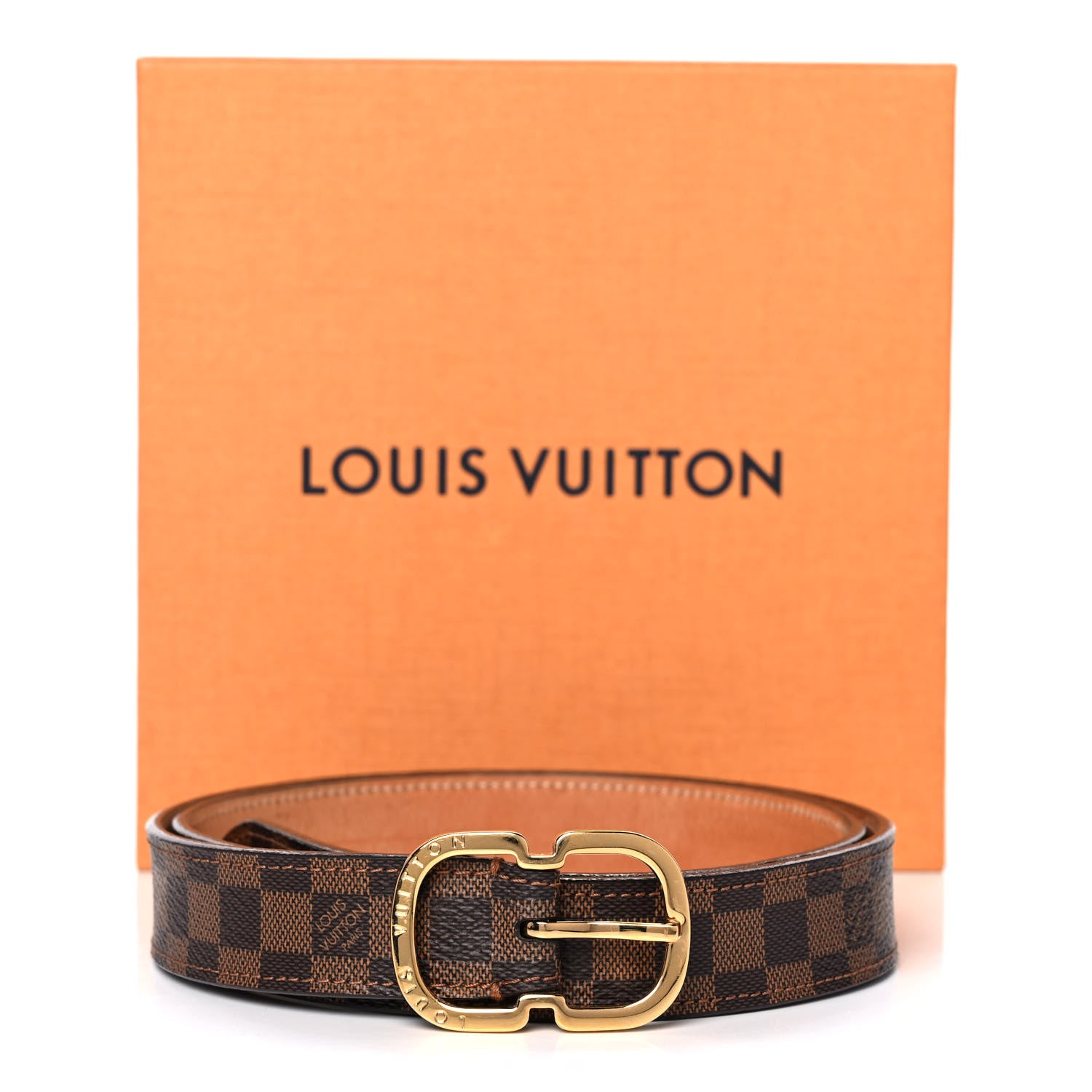 Louis Vuitton Damier Ebene Mini 25mm Belt 80 32 10 of 10