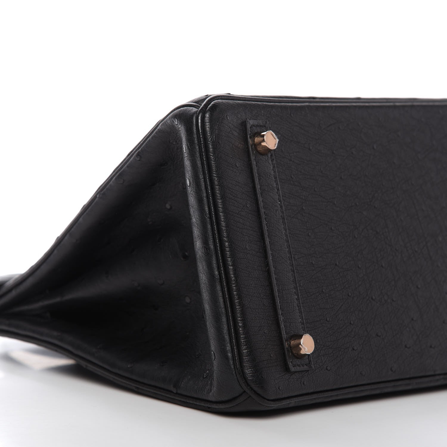 Hermes Ostrich Birkin 30 Black 6 of 11