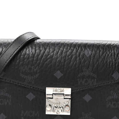 MCM Visetos Small Millie Crossbody Bag Black 8 of 10