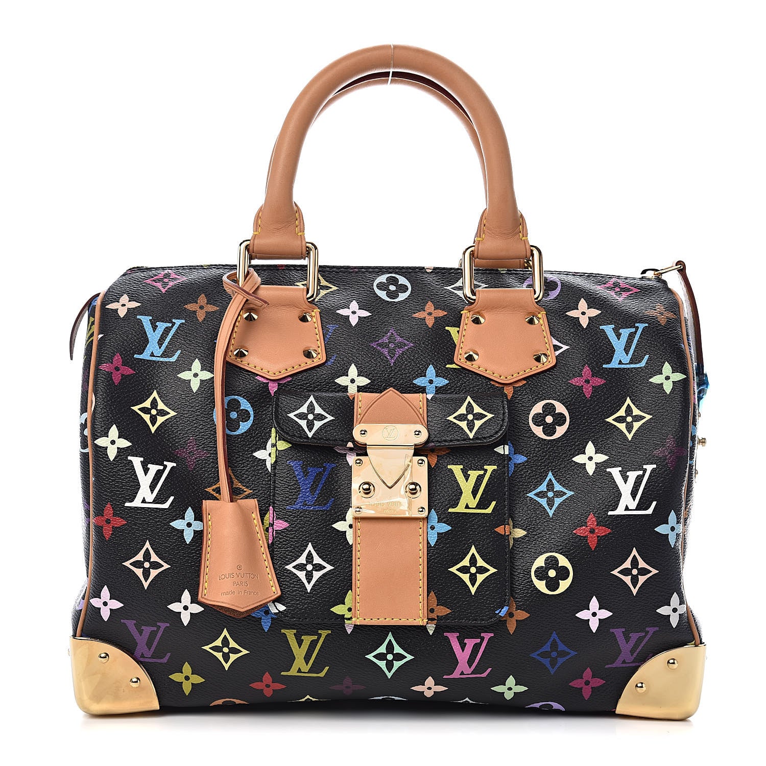 Louis Vuitton Monogram Multicolor Speedy 30 Black 1 of 10