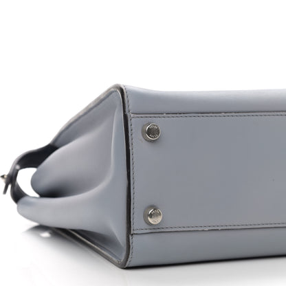 Fendi Vitello Tahiti Burro Large Peekaboo Iconic Essentially Satchel Ardesia Dark Blue 9 of 12
