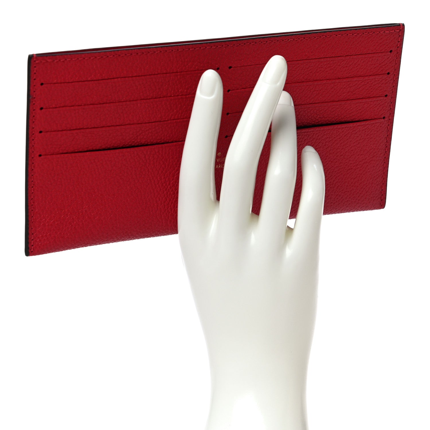 Louis Vuitton Calfskin Felicie Card Holder Insert Cherry 2 of 8