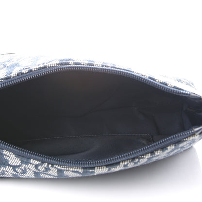 Christian Dior Monogram Shoulder Bag Pochette Blue 4 of 9