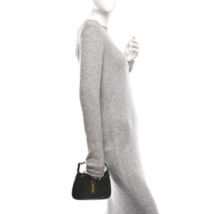 Gucci Boarded Dyana Lux Calfskin Mini Jackie 1961 Hobo Black 2 of 11